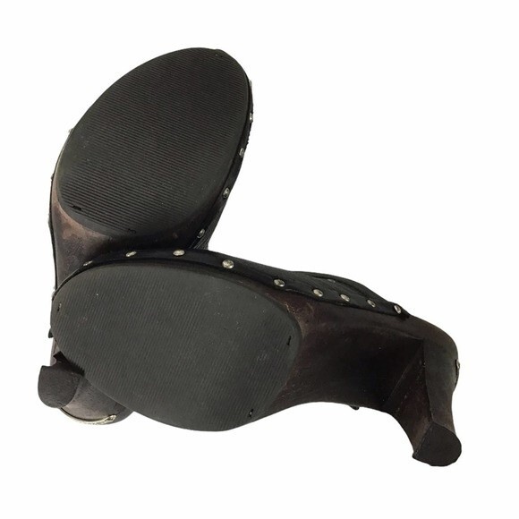 Michael Kors Leather Clog Black Size 7 - Picture 5 of 5